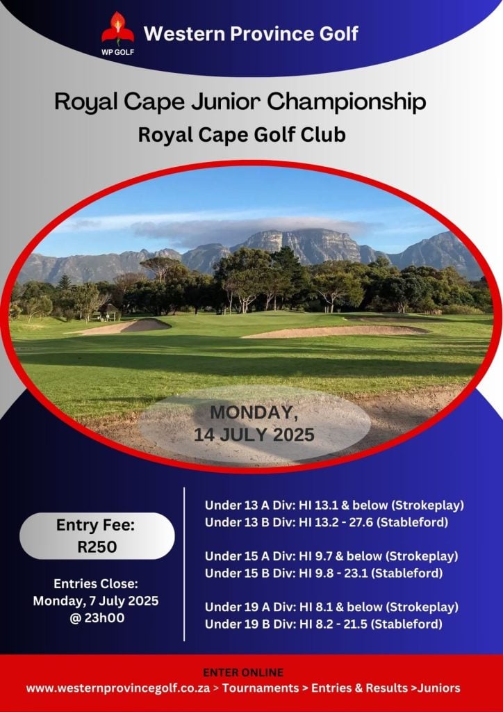 Royal Cape Junior Championship _ 14 July 2025_ POSTER V2