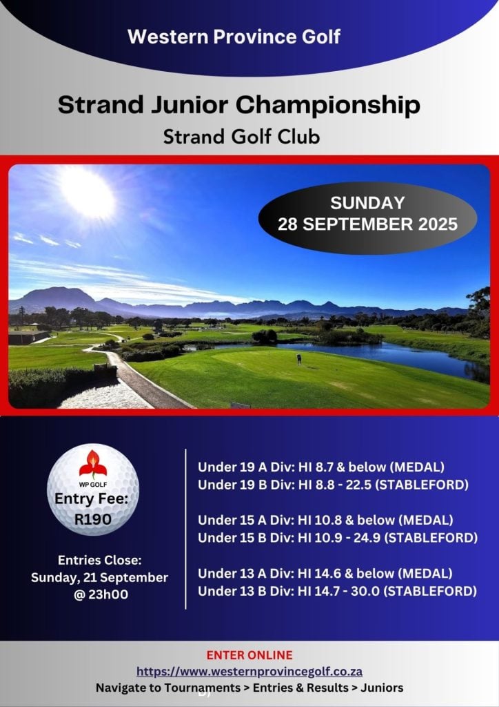 Strand Junior Championship_28 September 2025 _ POSTER V1
