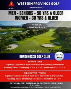 Senior Series - RONDEBOSCH - 6 November 2025 - UNIVERSAL POST - V3 3 Oct '25
