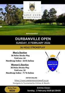 Durbanville Open_8 February 2026_ POSTER V1