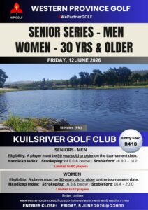 Senior Series - Kuils River - 12 June 2026 _ POSTER V1